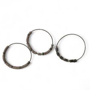 Paparazzi Silver and Grey Beaded Bracelets